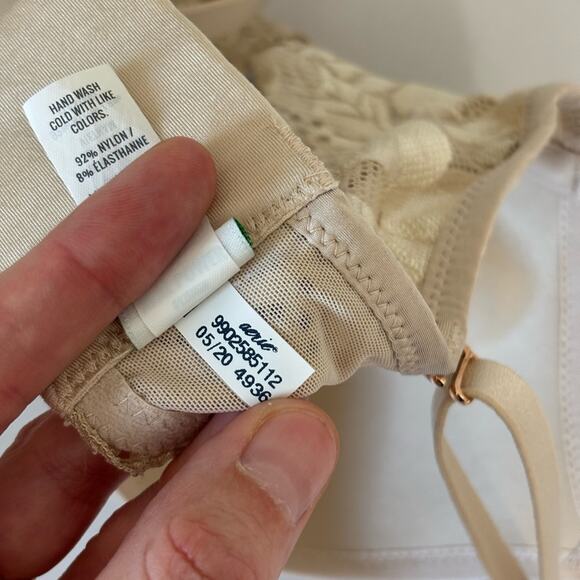 Aerie Lace Push-up Bra in Light Tan/Nude - Size 32C - Picture 5 of 5